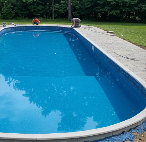 inground and above ground swimming pool installation