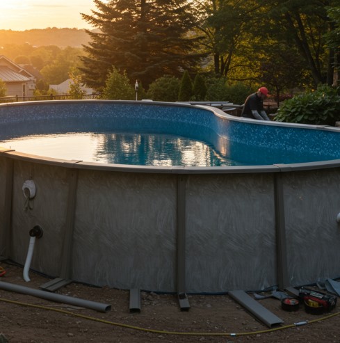 above ground pool installation