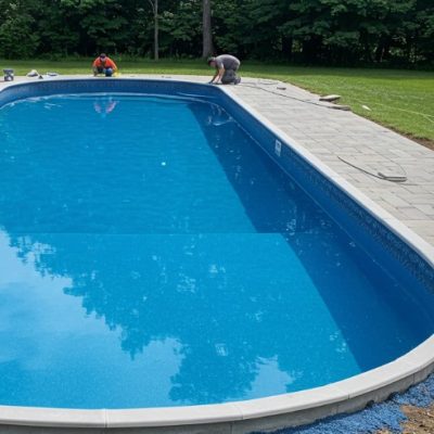 inground and above ground swimming pool installation 2