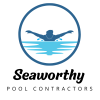 Blue Minimalist Swimming Pool Logo